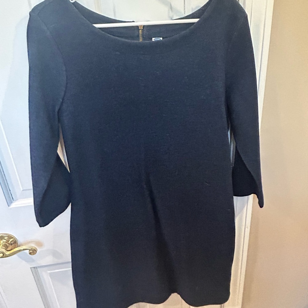 Old Navy bundle Striped Black and White & Denim Dresses size Large - Picture 9 of 11